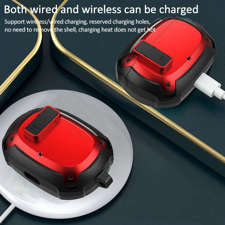 Bumblebee Armor Earphone Protective Case with Switch & Hook For Beats Studio Buds, with Switch