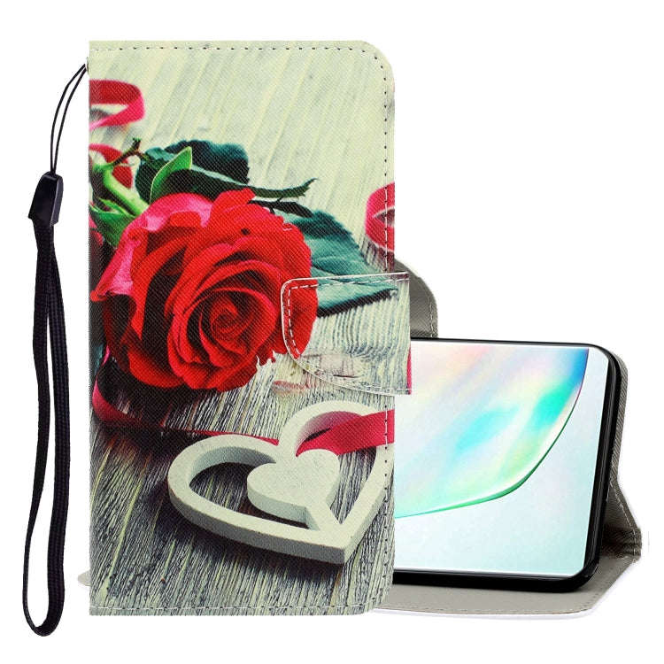 3D Colored Drawing Horizontal Flip PU Leather Case with Holder & Card Slots & Wallet, For Galaxy ...
