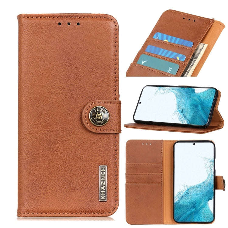 KHAZNEH Cowhide Texture Horizontal Flip Leather Case with Holder & Card Slots & Wallet, For Samsu...