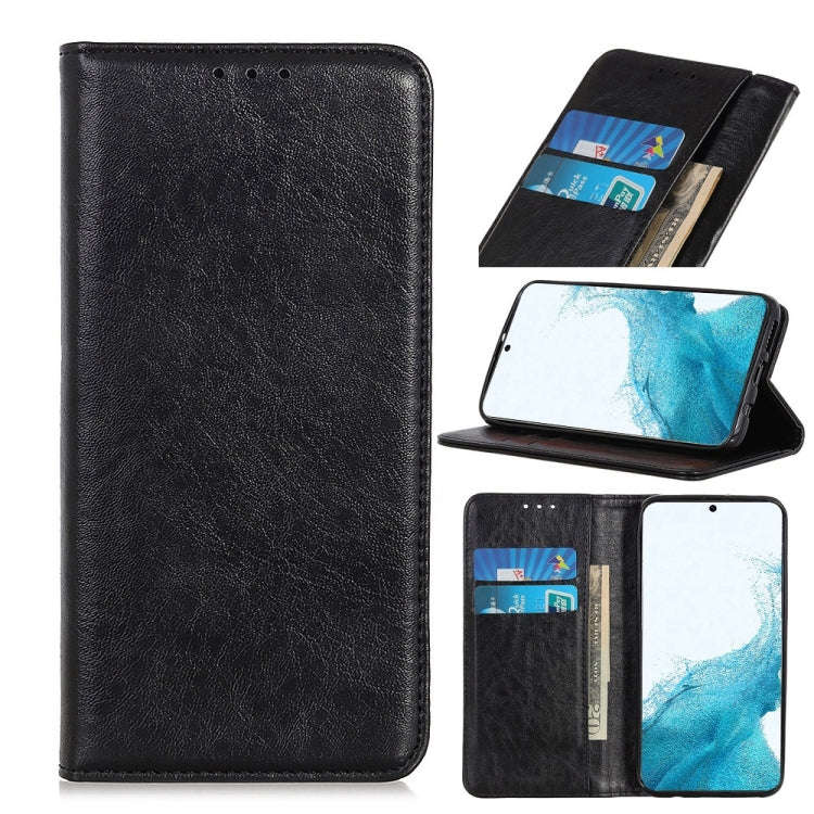 Magnetic Crazy Horse Texture Horizontal Flip Leather Case with Holder & Card Slots & Wallet, For ...