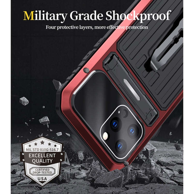 Armor Shockproof Splash-proof Dust-proof Phone Case with Holder, For iPhone 13, For iPhone 13 Pro...