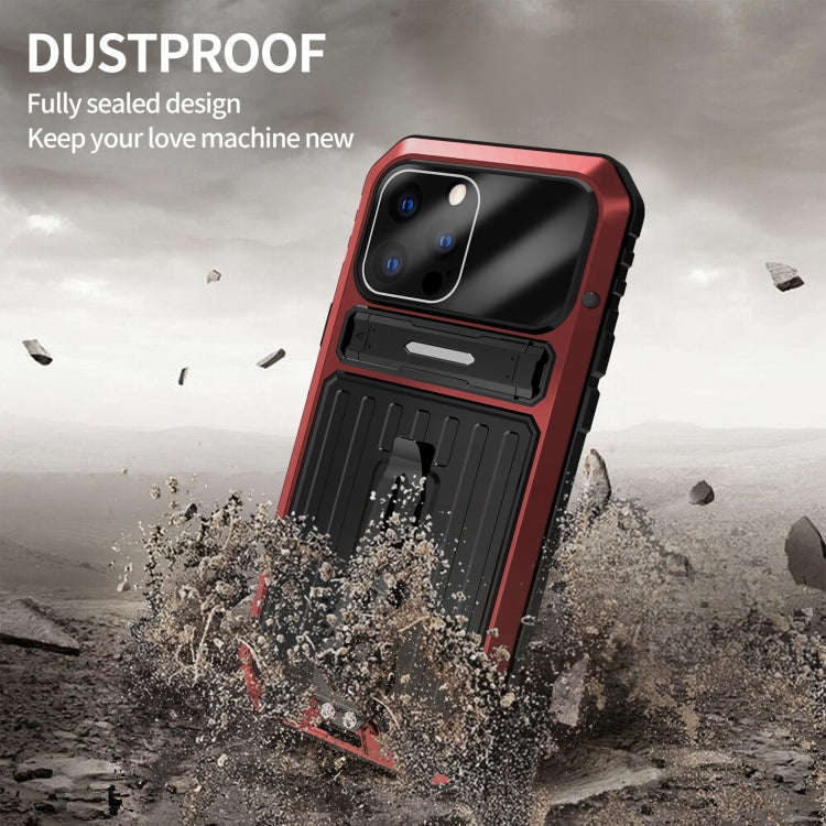Armor Shockproof Splash-proof Dust-proof Phone Case with Holder, For iPhone 13, For iPhone 13 Pro...