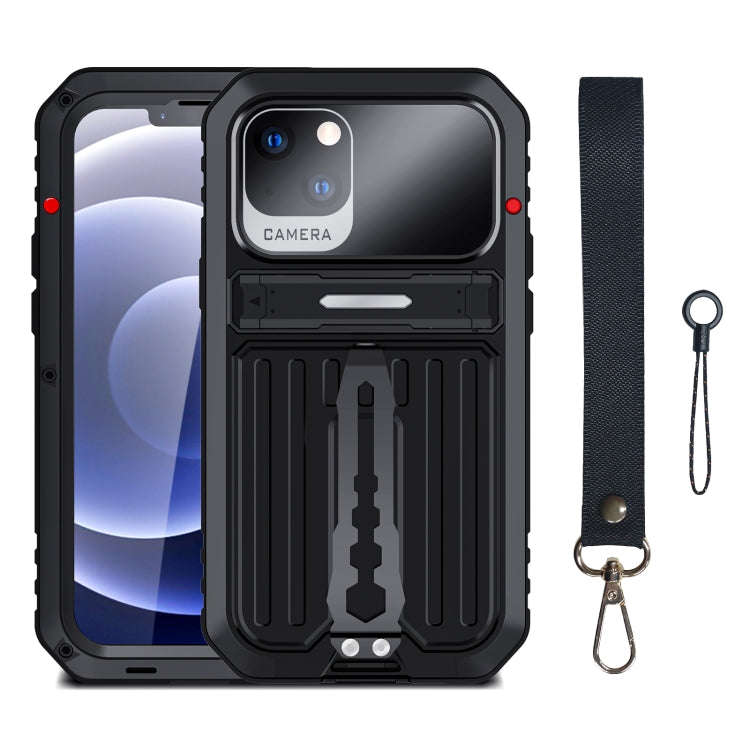 Armor Shockproof Splash-proof Dust-proof Phone Case with Holder, For iPhone 13, For iPhone 13 Pro...
