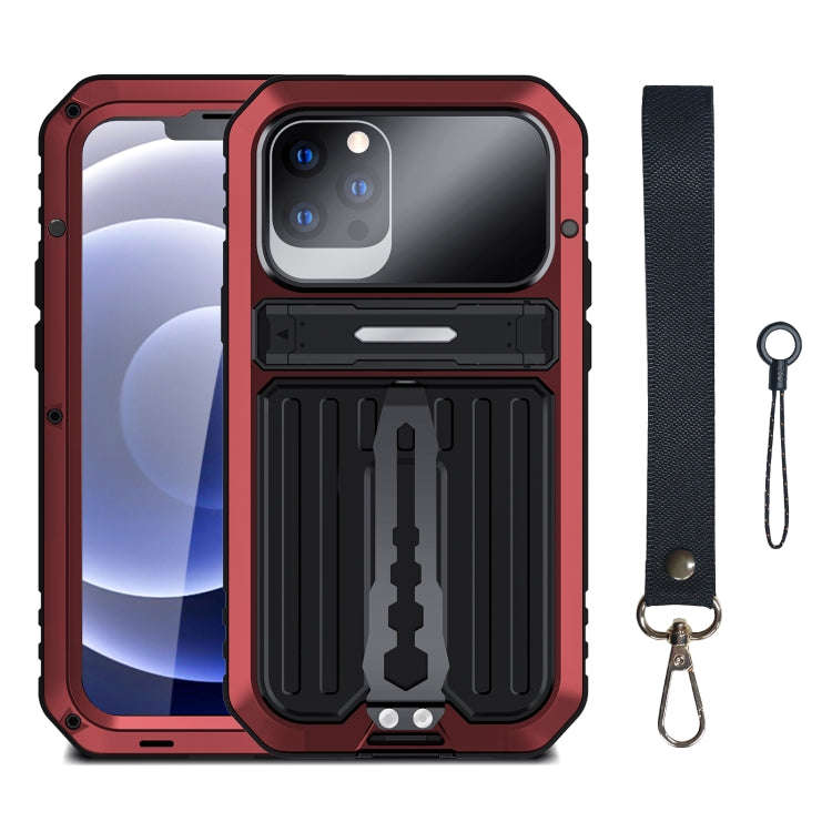 Armor Shockproof Splash-proof Dust-proof Phone Case with Holder, For iPhone 13, For iPhone 13 Pro...