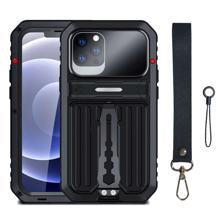 Armor Shockproof Splash-proof Dust-proof Phone Case with Holder, For iPhone 13, For iPhone 13 Pro...