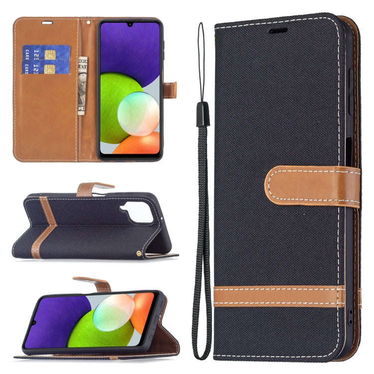 Color Matching Denim Texture Horizontal Flip Leather Phone Case with Holder & Card Slots & Wallet...