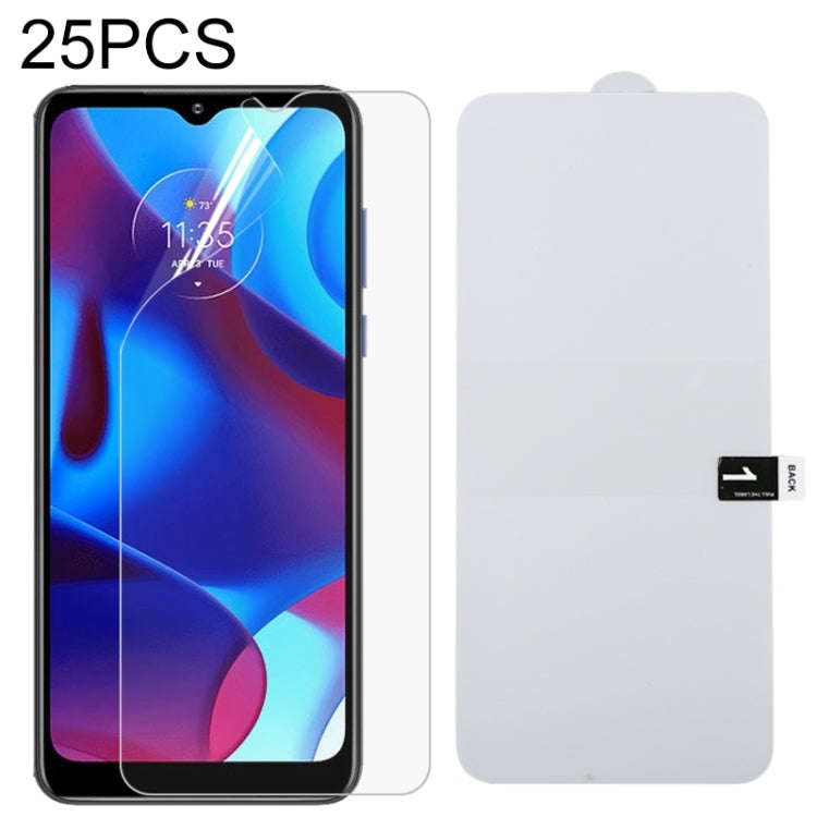 25 PCS Full Screen Protector Explosion-proof Hydrogel Film, For Motorola G Pure (25 PCS), For Nok...