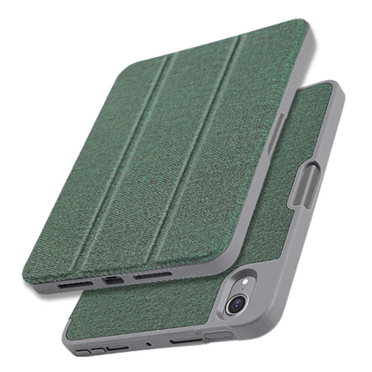 Mutural YASHI Series Cloth Pattern Texture Horizontal Flip Tablet Leather Case, For iPad mini 6 /...