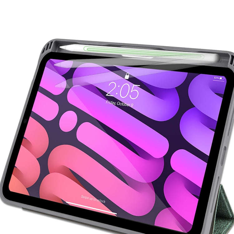 Mutural YASHI Series Cloth Pattern Texture Horizontal Flip Tablet Leather Case, For iPad mini 6 /...