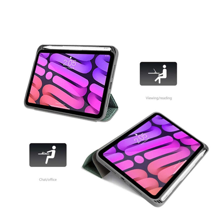 Mutural YASHI Series Cloth Pattern Texture Horizontal Flip Tablet Leather Case, For iPad mini 6 /...