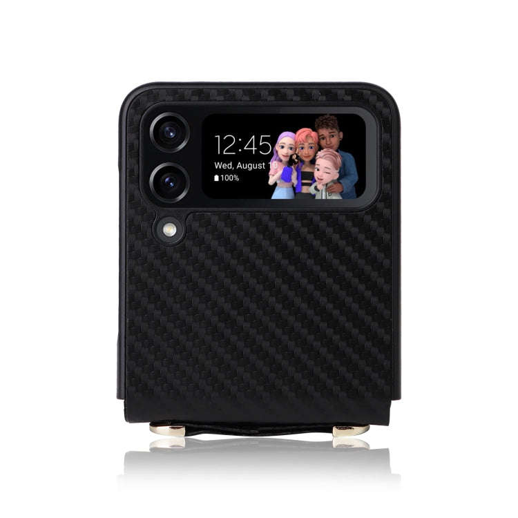 Carbon Fiber Texture Phone Case, For Samsung Galaxy Z Flip3 5G