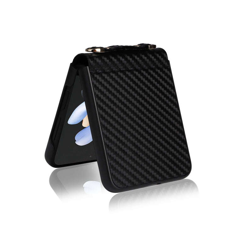 Carbon Fiber Texture Phone Case, For Samsung Galaxy Z Flip3 5G