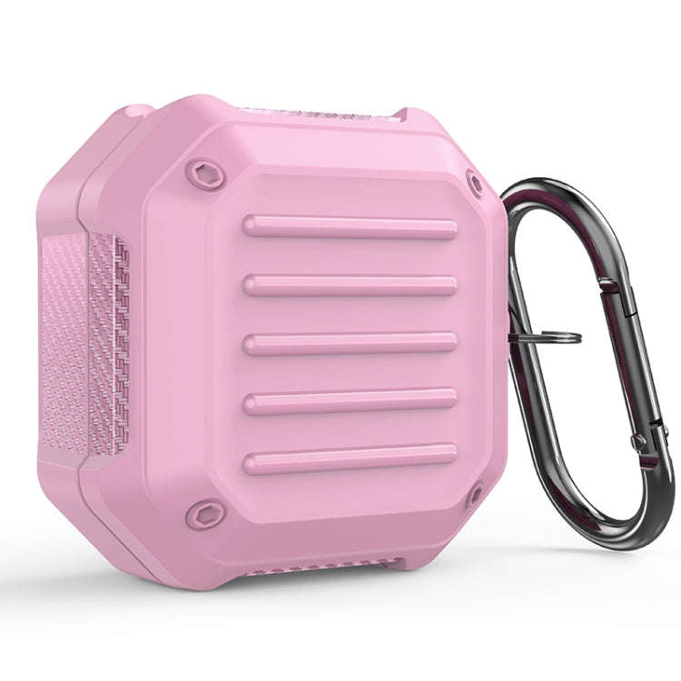 Shockproof Carbon Fiber Luggage Earphone Protective Case with Hook, For Samsung Galaxy Buds Live ...