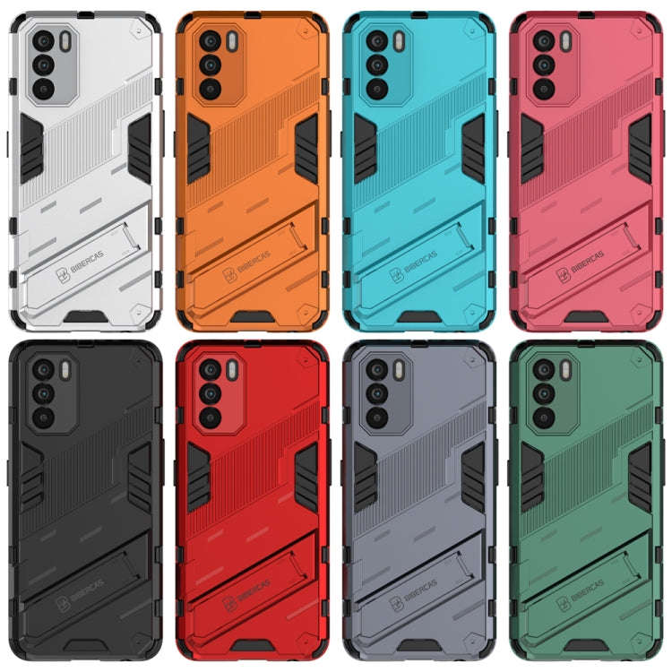 Punk Armor 2 in 1 PC + TPU Shockproof Phone Case with Invisible Holder, For OPPO K9 Pro, For Sams...