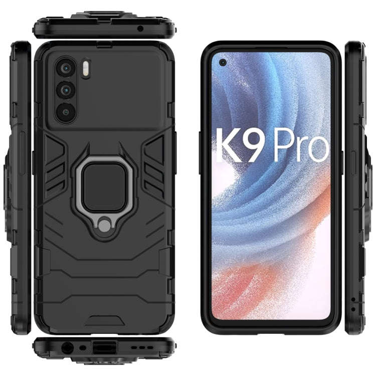 PC + TPU Shockproof Protective Phone Case with Magnetic Ring Holder, For OPPO K9 Pro, For Samsung...