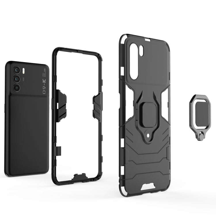 PC + TPU Shockproof Protective Phone Case with Magnetic Ring Holder, For OPPO K9 Pro, For Samsung...