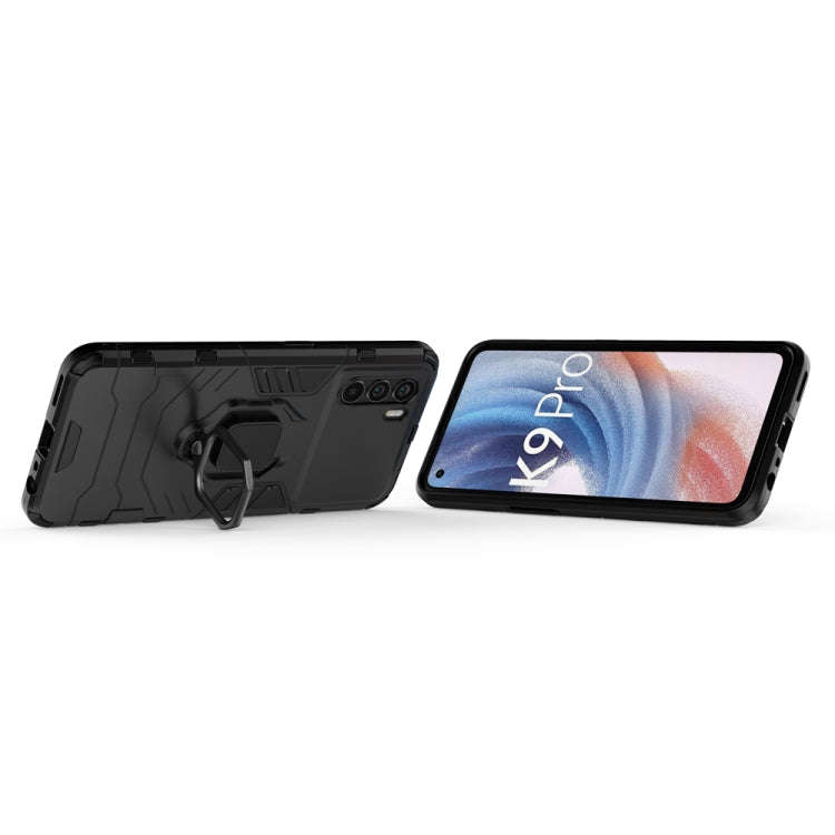 PC + TPU Shockproof Protective Phone Case with Magnetic Ring Holder, For OPPO K9 Pro, For Samsung...