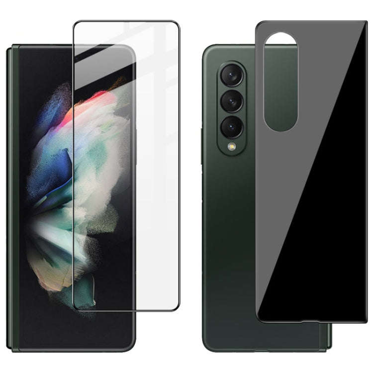 IMAK 2 in 1 Anterior Protector + Back Protector Tempered Glass Film, For Samsung Galaxy Z Fold3 5G