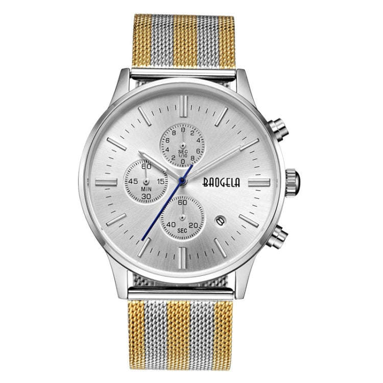 BAOGELA 1611 Small Three-pin Luminous Chronograph Calendar Quartz Watch For Men
