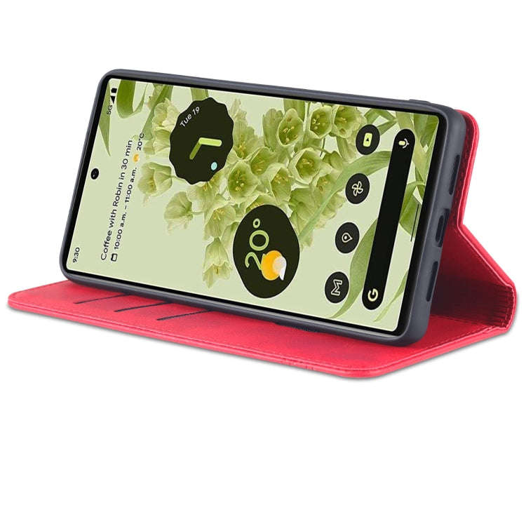 AZNS Magnetic Calf Texture Horizontal Flip Phone Leather Case, For Google Pixel 6, For Google Pix...