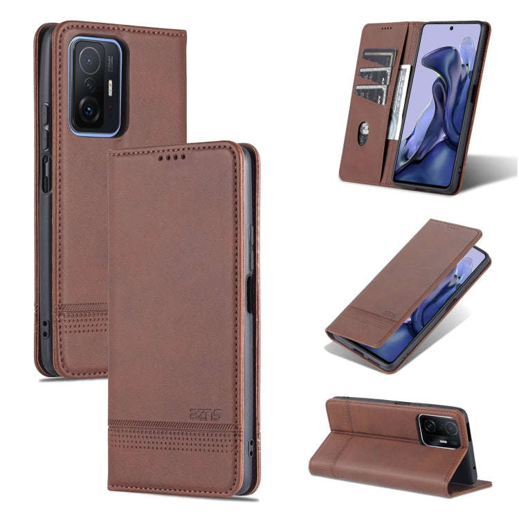 AZNS Magnetic Calf Texture Horizontal Flip Phone Leather Case, For Google Pixel 6, For Google Pix...