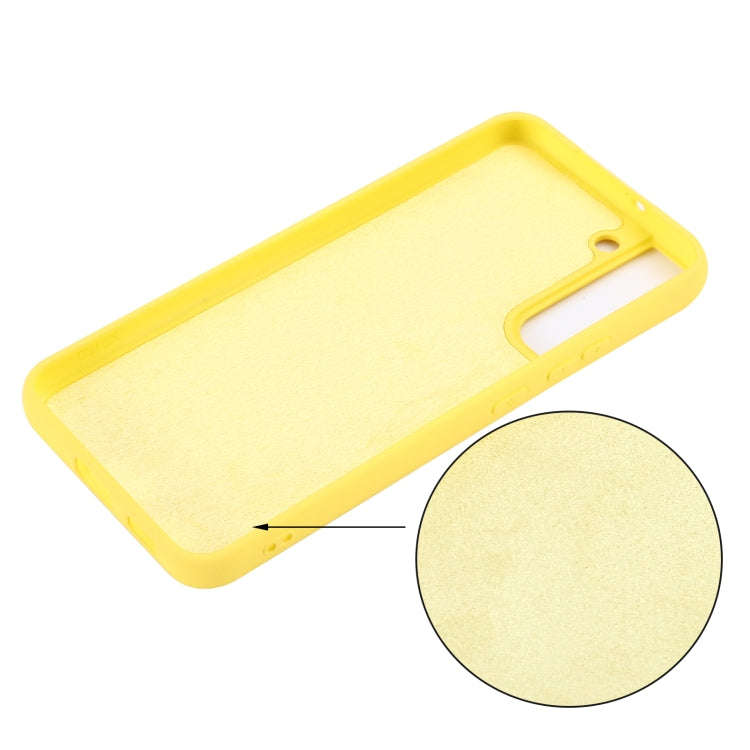 Pure Color Liquid Silicone Shockproof Full Coverage Phone Case, For Samsung Galaxy S22 5G, For Sa...