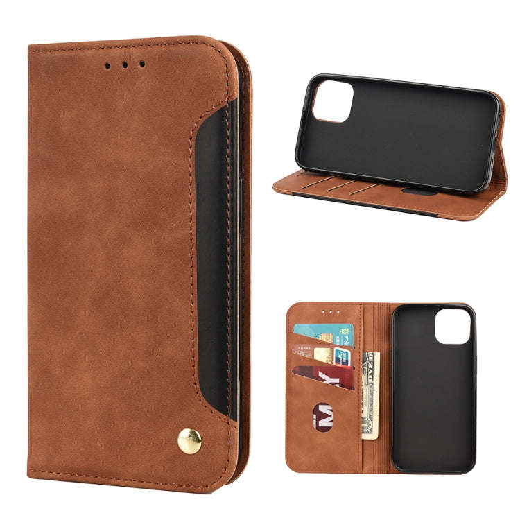 Skin Feel Splicing Leather Phone Case, For iPhone 11 Pro Max, For iPhone 11 Pro, For iPhone 11, F...