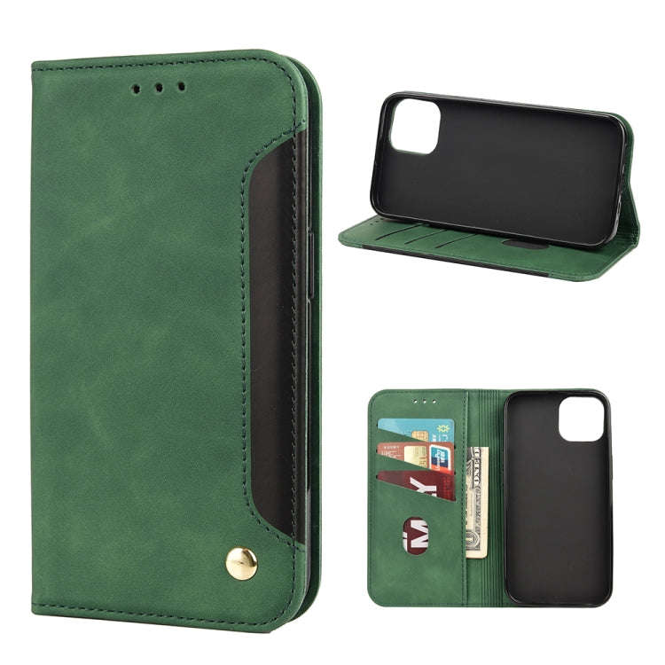 Skin Feel Splicing Leather Phone Case, For iPhone 11 Pro Max, For iPhone 11 Pro, For iPhone 11, F...