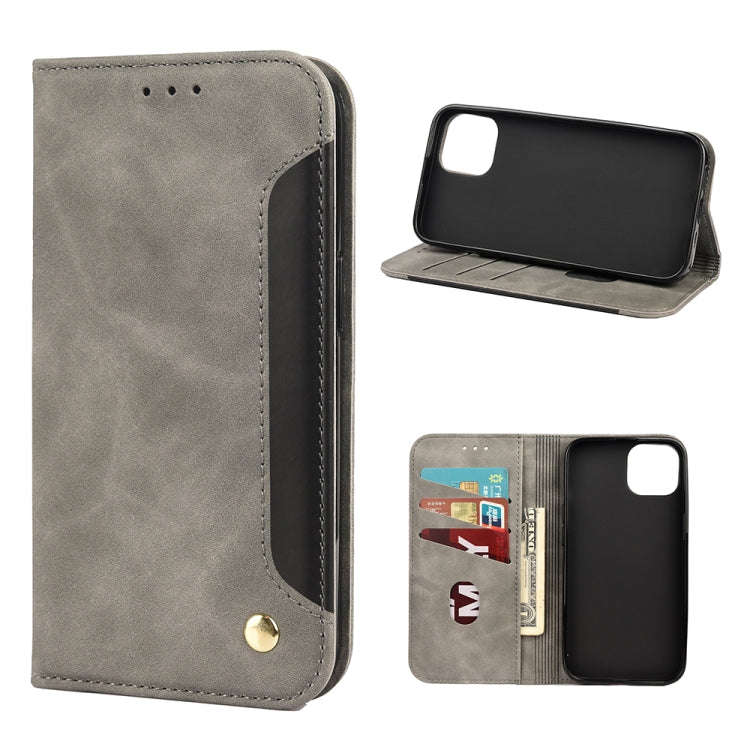 Skin Feel Splicing Leather Phone Case, For iPhone 11 Pro Max, For iPhone 11 Pro, For iPhone 11, F...