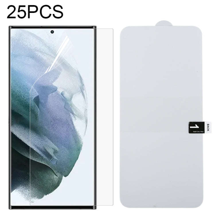 25 PCS Full Screen Protector Explosion-proof Hydrogel Film, For Samsung Galaxy S22 5G (25pcs), Fo...