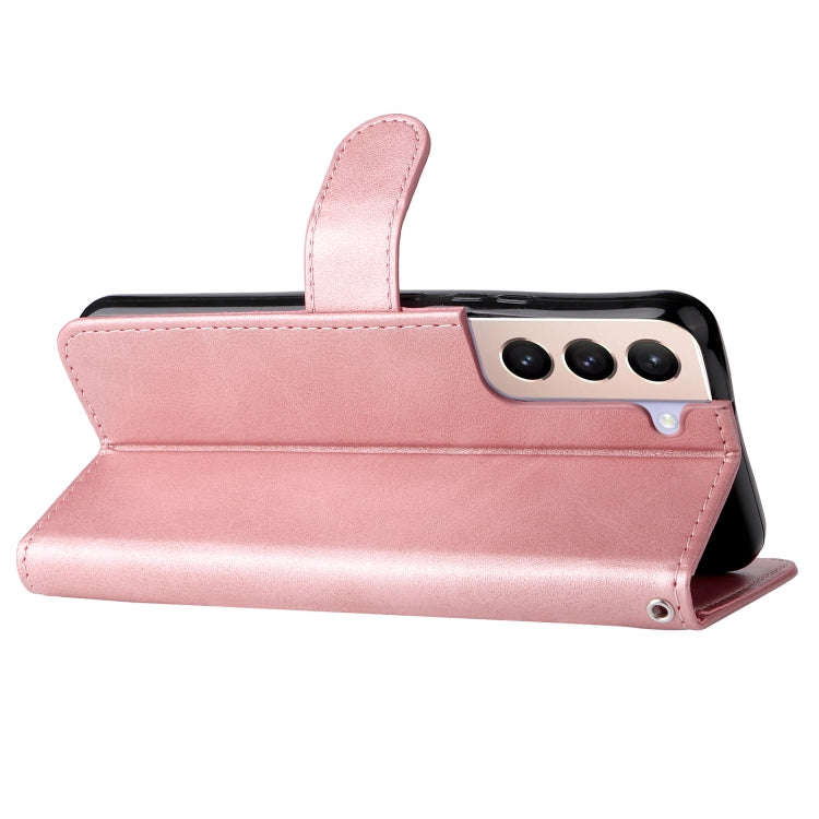 Calf Texture Zipper Horizontal Flip Leather Phone Case, For Samsung Galaxy S22 5G, For Samsung Ga...