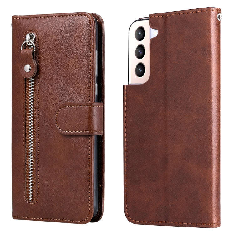 Calf Texture Zipper Horizontal Flip Leather Phone Case, For Samsung Galaxy S22 5G, For Samsung Ga...