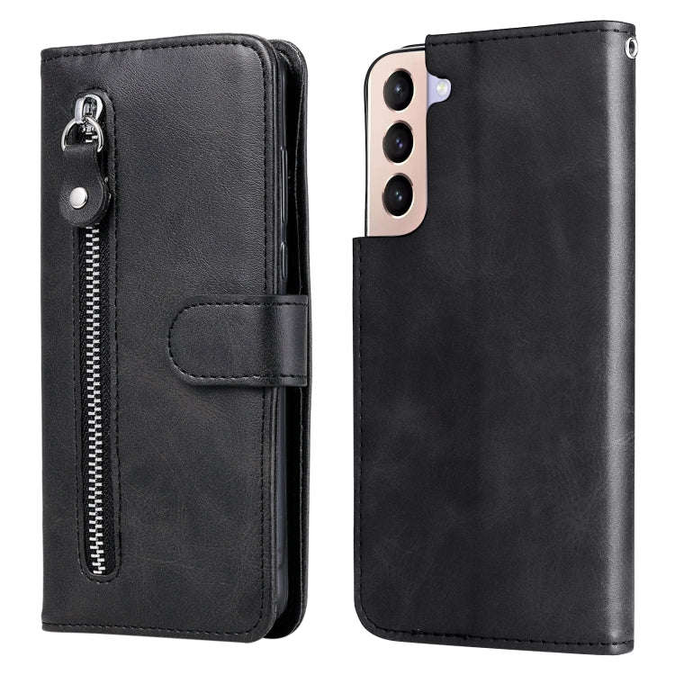 Calf Texture Zipper Horizontal Flip Leather Phone Case, For Samsung Galaxy S22 5G, For Samsung Ga...