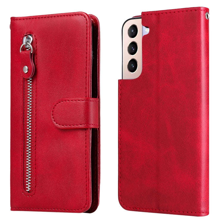 Calf Texture Zipper Horizontal Flip Leather Phone Case, For Samsung Galaxy S22 5G, For Samsung Ga...