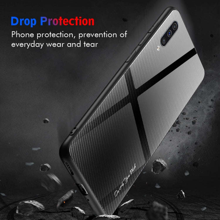 Texture Gradient Glass Protective Case, For Galaxy A50, For Galaxy A80 / A90, For Galaxy Note 9, ...