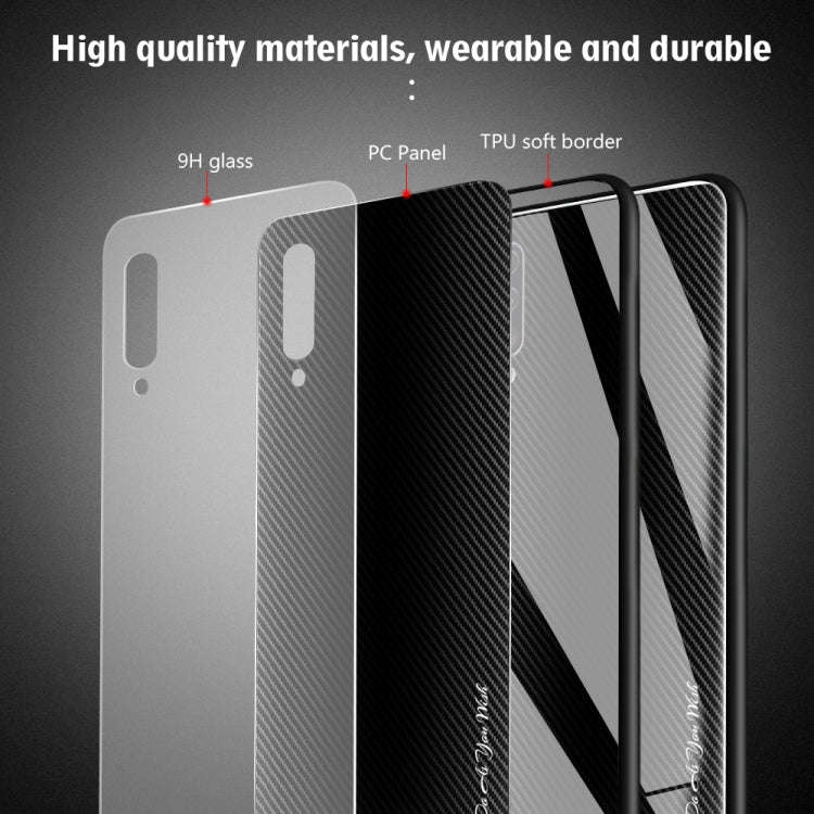 Texture Gradient Glass Protective Case, For Galaxy A50, For Galaxy A80 / A90, For Galaxy Note 9, ...