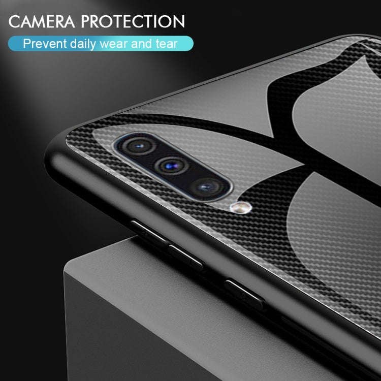 Texture Gradient Glass Protective Case, For Galaxy A50, For Galaxy A80 / A90, For Galaxy Note 9, ...