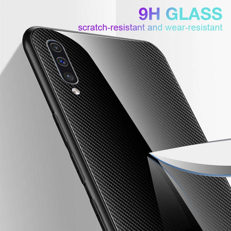 Texture Gradient Glass Protective Case, For Galaxy A50, For Galaxy A80 / A90, For Galaxy Note 9, ...
