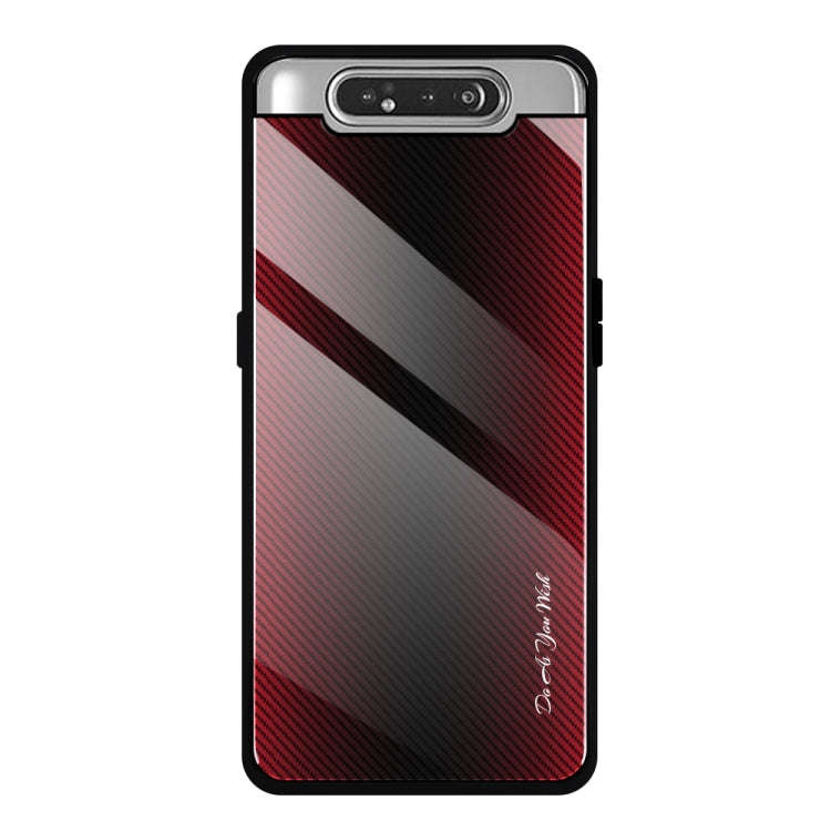 Texture Gradient Glass Protective Case, For Galaxy A50, For Galaxy A80 / A90, For Galaxy Note 9, ...