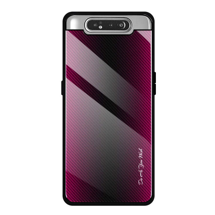 Texture Gradient Glass Protective Case, For Galaxy A50, For Galaxy A80 / A90, For Galaxy Note 9, ...