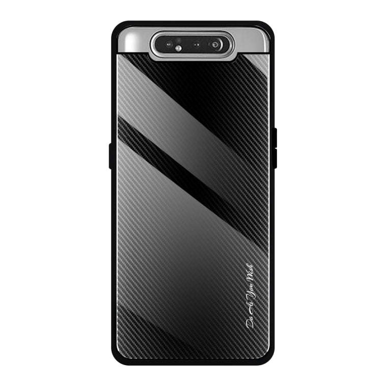 Texture Gradient Glass Protective Case, For Galaxy A50, For Galaxy A80 / A90, For Galaxy Note 9, ...