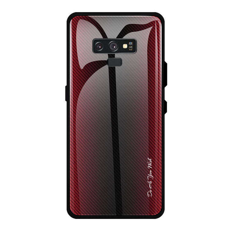 Texture Gradient Glass Protective Case, For Galaxy A50, For Galaxy A80 / A90, For Galaxy Note 9, ...