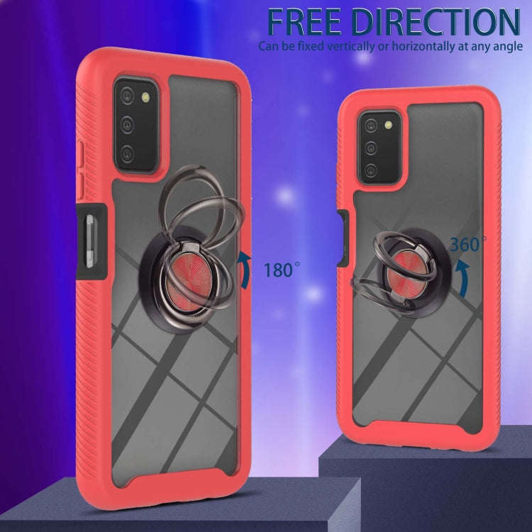 Starry Sky Solid Color Series Shockproof PC + TPU Phone Case with Ring Holder & Magnetic Function...