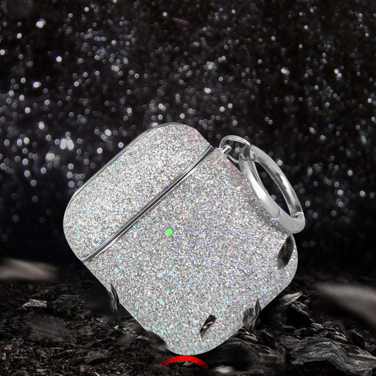 Electroplating Glitter Powder Wireless Earphone Protective Case, For AirPods 1 / 2