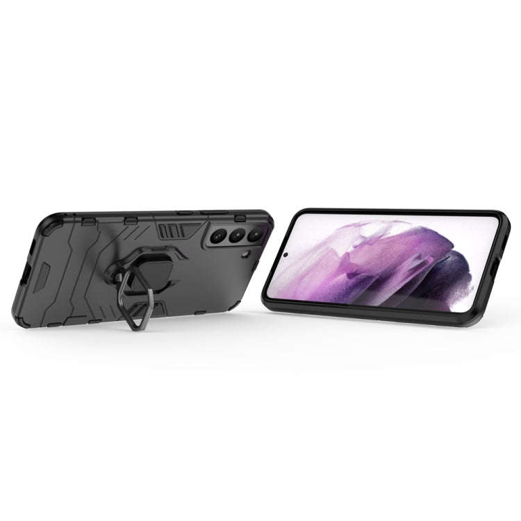 PC + TPU Shockproof Protective Phone Case with Magnetic Ring Holder, For Samsung Galaxy S22 5G, F...