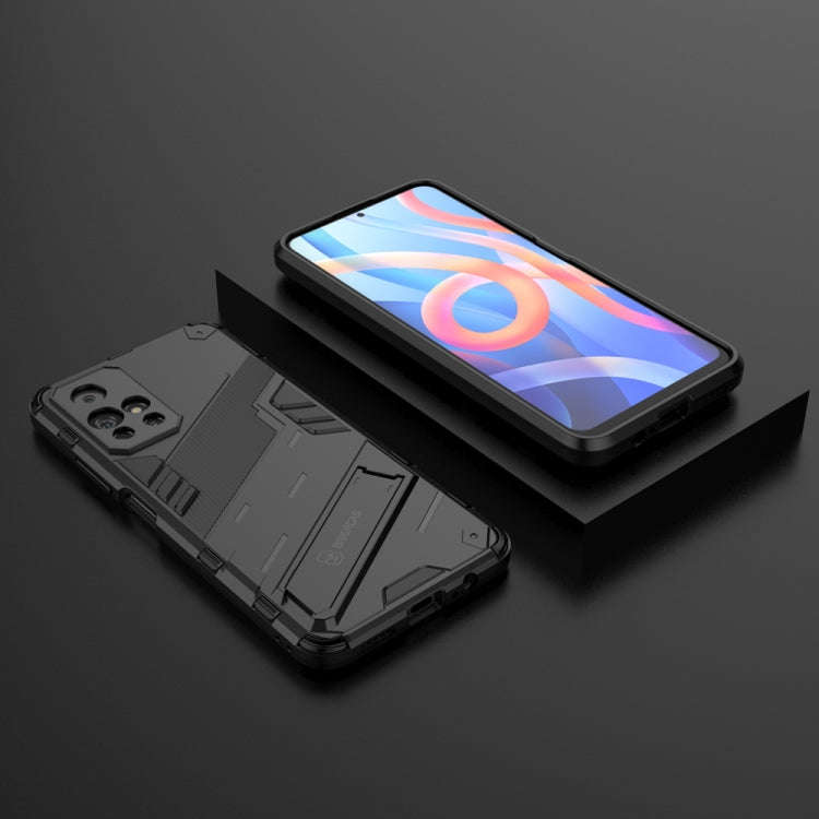 Punk Armor 2 in 1 PC + TPU Shockproof Phone Case with Invisible Holder, For Xiaomi Redmi Note 11 ...