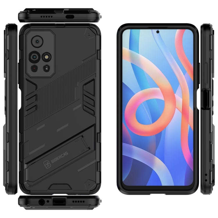 Punk Armor 2 in 1 PC + TPU Shockproof Phone Case with Invisible Holder, For Xiaomi Redmi Note 11 ...