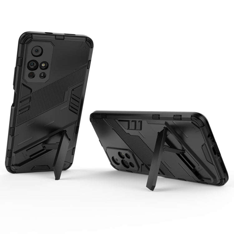 Punk Armor 2 in 1 PC + TPU Shockproof Phone Case with Invisible Holder, For Xiaomi Redmi Note 11 ...