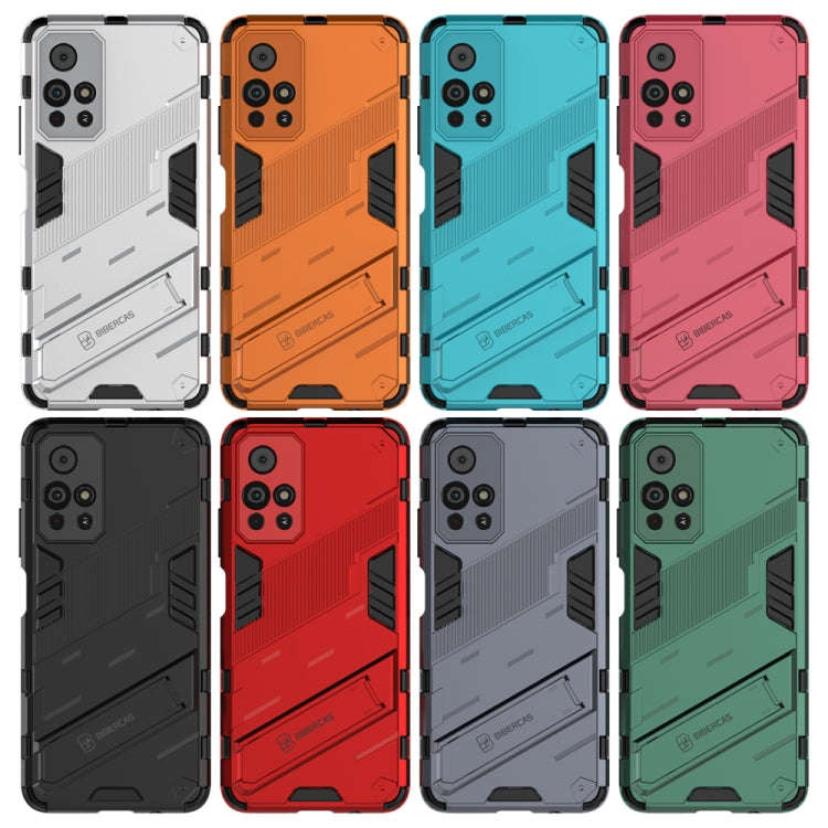 Punk Armor 2 in 1 PC + TPU Shockproof Phone Case with Invisible Holder, For Xiaomi Redmi Note 11 ...