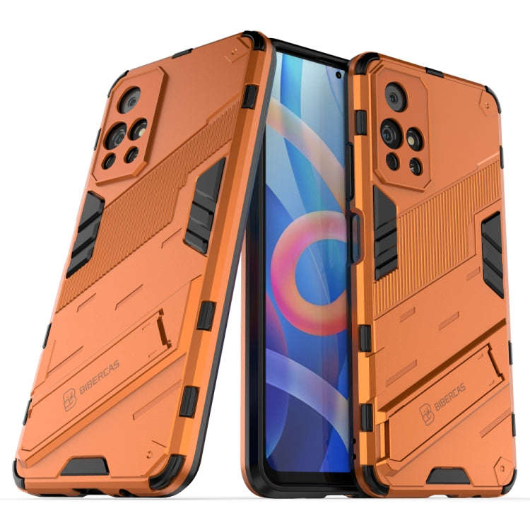Punk Armor 2 in 1 PC + TPU Shockproof Phone Case with Invisible Holder, For Xiaomi Redmi Note 11 ...